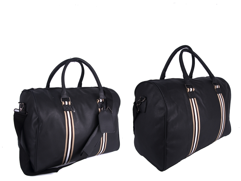 (image for) JBTB50 Black PU holdall gym bag with adjustable strap
